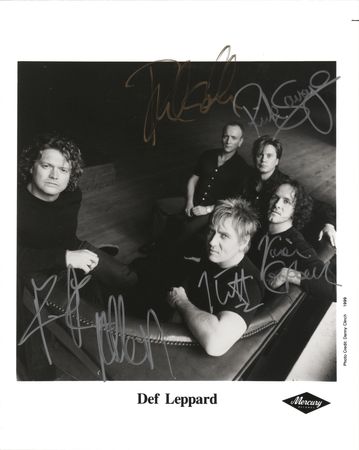 Lot #425 Def Leppard Signed Photograph - Image 1