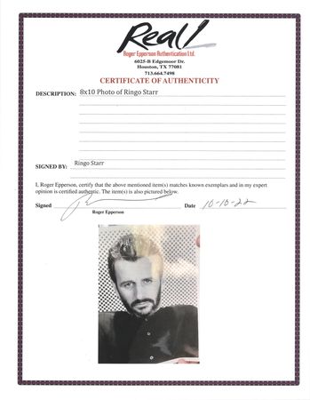 Lot #407 Beatles: Ringo Starr Signed Photograph - Image 2