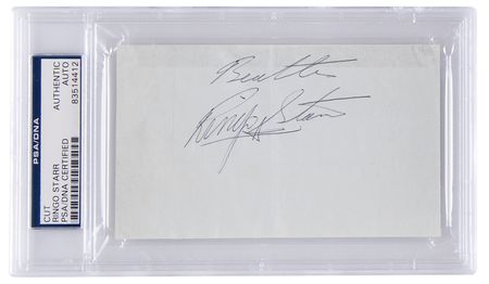 Lot #408 Beatles: Ringo Starr Signature - Image 1