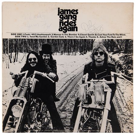 Lot #448 James Gang Signed Album - James Gang Rides Again - Image 1