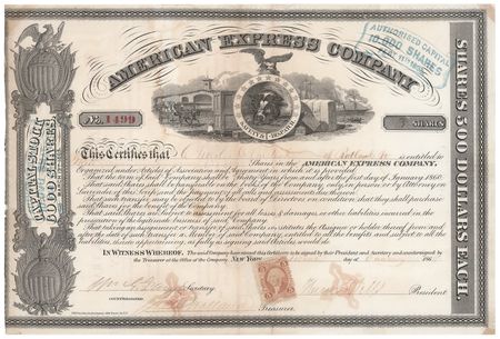 Lot #155 Henry Wells and William Fargo Document