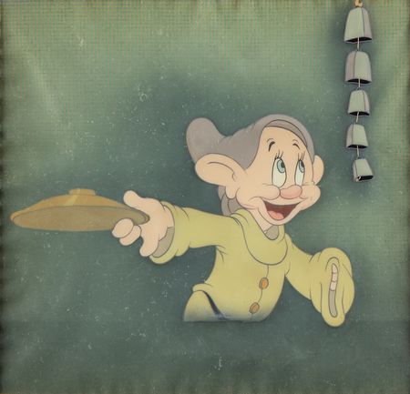 Lot #606 Dopey production cel from Snow White and