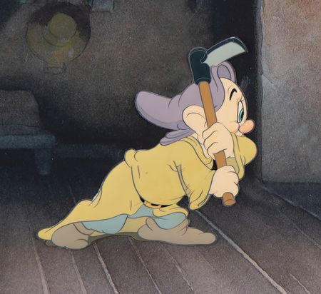 Lot #607 Dopey production cel from Snow White and
