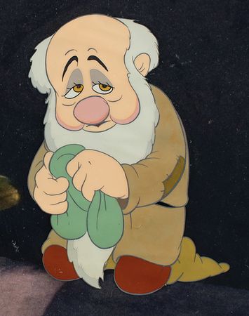 Lot #609 Sleepy production cel from Snow White and