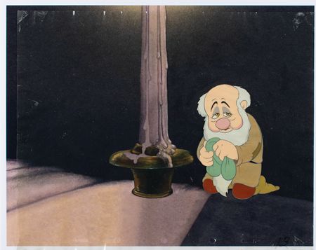 Lot #609 Sleepy production cel from Snow White and the Seven Dwarfs - Image 2