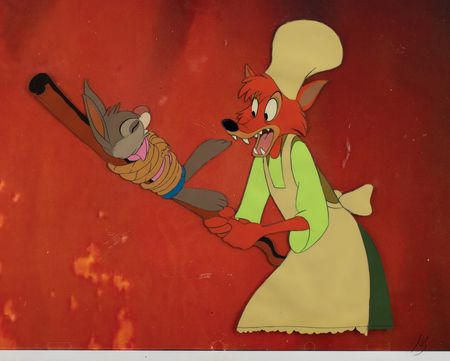 Lot #631 Br'er Fox and Br'er Rabbit production cel from Song of the South - Image 1