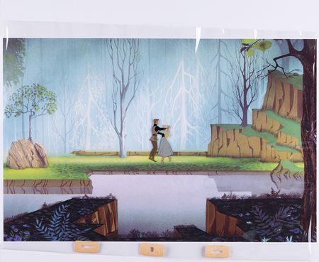 Lot #689 Briar Rose and Prince Phillip production cel from Sleeping Beauty - Image 2