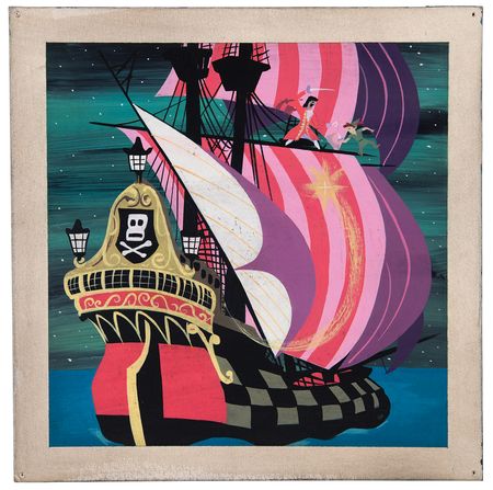 Lot #655 Mary Blair concept painting of Peter Pan,