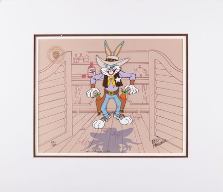 Lot #712 Friz Freleng signed limited edition cel for Bugs Bunny: The Showdown II (#83/300) - Image 2