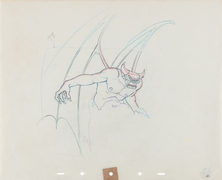 Lot #618 Chernabog production drawing from