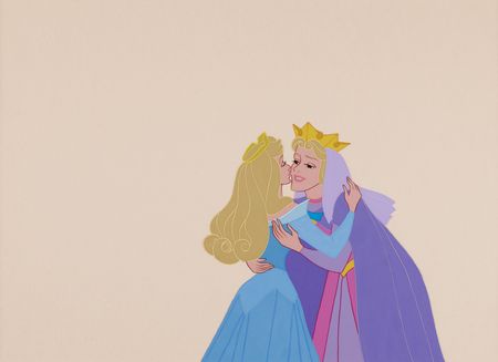 Lot #640 Princess Aurora and Queen Leah production cel from Sleeping Beauty - Image 1