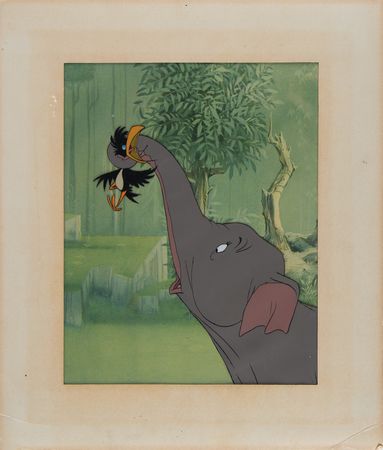 Lot #691 Goliath's mother and black bird production cel from Goliath II - Image 2