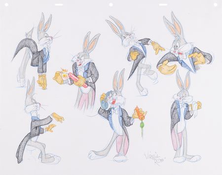 Lot #705 Virgil Ross Original Model Drawing of