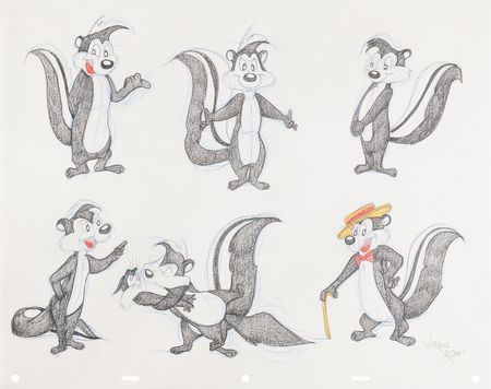 Lot #707 Virgil Ross Original Model Drawing of
