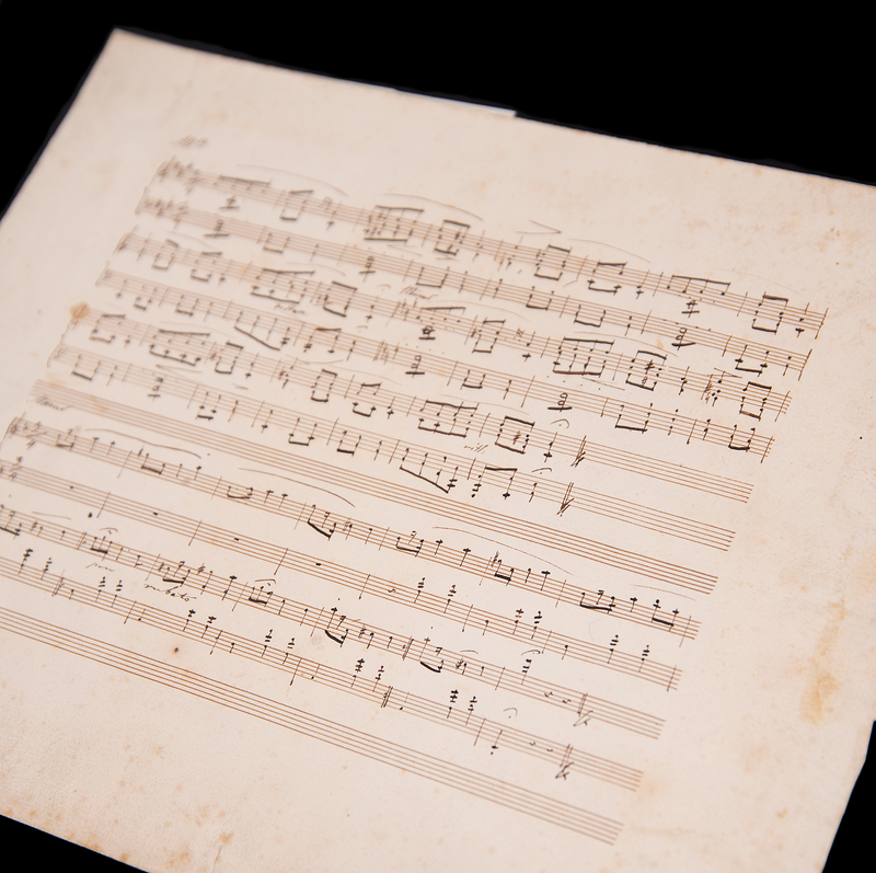 Lot 5087 Frédéric Chopin Autograph Musical Manuscript of Two Polish Folk Tune Transcriptions, Bearing Four Initialed Signatures (Circa 1832–1833)