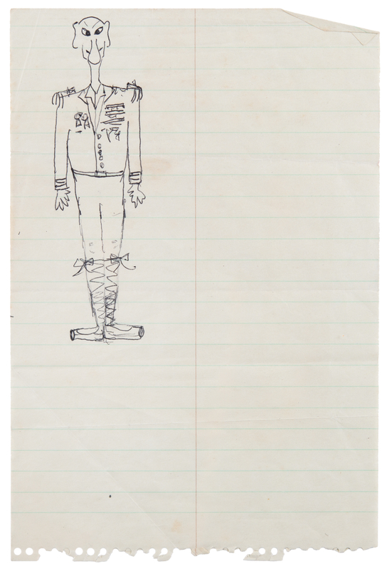 Lot 5088 Bob Dylan and Ellen Bernstein Collaborative Drawing - Made During the Blood on the Tracks Sessions