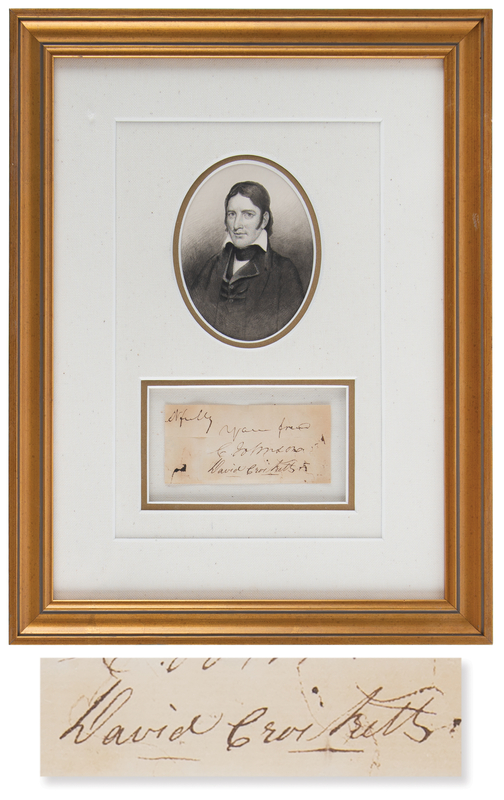 Lot 5039 David Crockett Signature