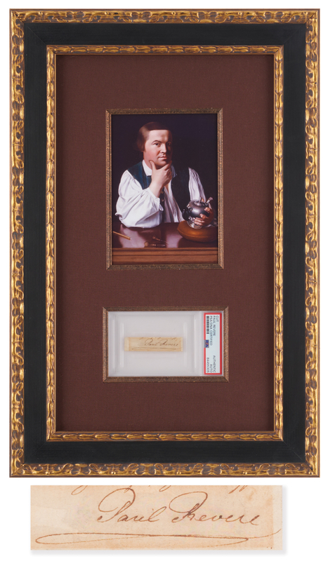 Lot 5006 Paul Revere Signature