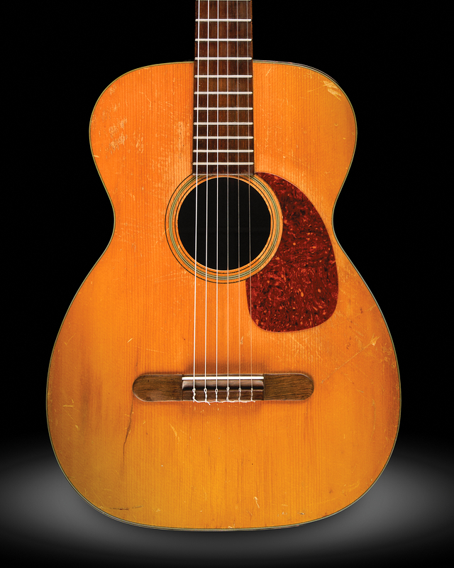 Lot 5096 1960 Martin 00-18G Acoustic Guitar Played by Bob Dylan, George Harrison, Mick Jagger, and Other Musical Friends