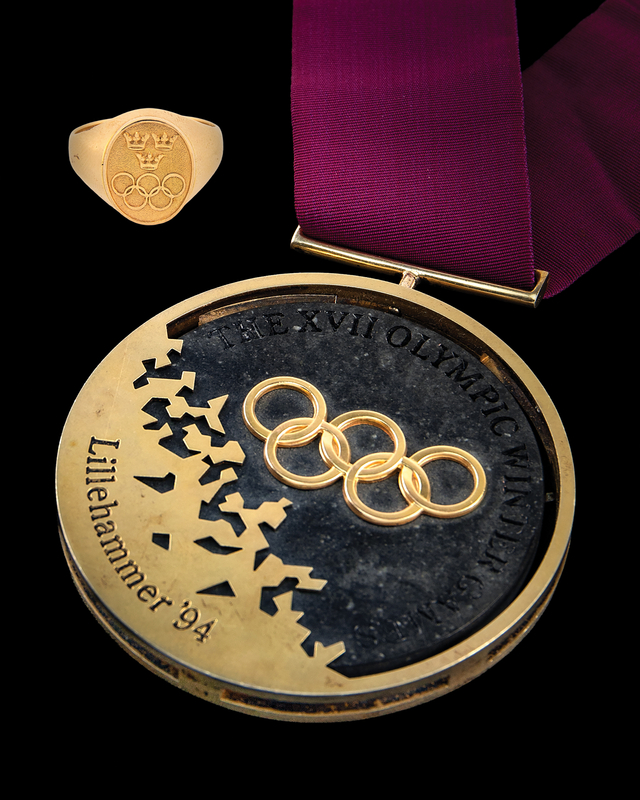 Lot 5112 Lillehammer 1994 Winter Olympics Gold Winner's Medal with 18K Gold Medal Winner’s Ring