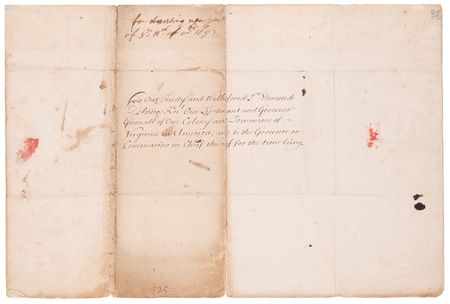 Lot #5044 King William's War: Archive of Letters and Documents Signed by King William III, Queen Mary II, and Colonial Governors of North America, for 