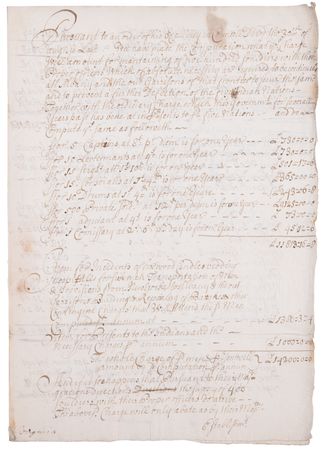 Lot #5044 King William's War: Archive of Letters and Documents Signed by King William III, Queen Mary II, and Colonial Governors of North America, for 