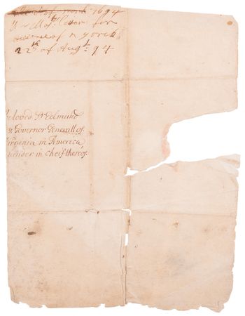 Lot #5044 King William's War: Archive of Letters and Documents Signed by King William III, Queen Mary II, and Colonial Governors of North America, for 