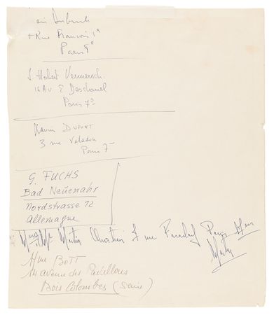 Lot #5074 Pablo Picasso Twice-Signed Sketch - Bull in Profile (1962) - Image 5