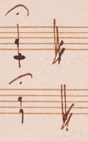 Lot #5087 Frédéric Chopin Autograph Musical Manuscript of Two Polish Folk Tune Transcriptions, Bearing Four Initialed Signatures (Circa 1832–1833) - Image 3
