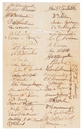 Lot #5063 Thomas Edison and Henry Ford Signed Program from Edison's 70th Birthday Testimonial Dinner - Image 2