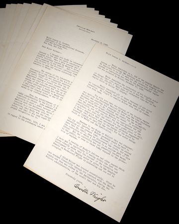 Lot #5068 Orville Wright Typed Letter Signed on the 'Wright/Smithsonian' Controversy and the Development of Langley's Airplane Motor - Image 1