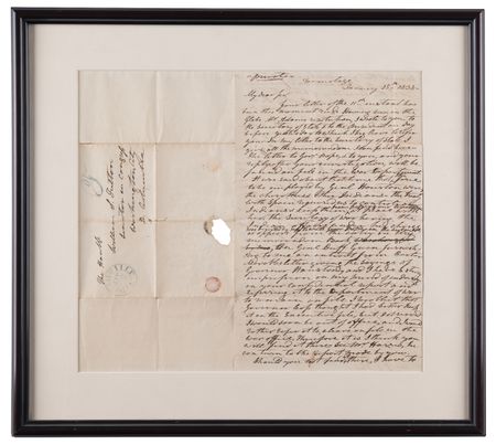 Lot #5018 Andrew Jackson Autograph Letter Signed, Mentioning Gen. Sam Houston, His Executive Papers, and Indian Policy: 