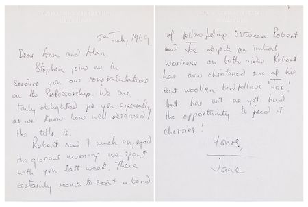Lot #5066 Stephen Hawking Autograph Letter Signed to Spanish Medievalist Alan Deyermond: 