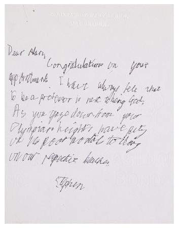 Lot #5066 Stephen Hawking Autograph Letter Signed to Spanish Medievalist Alan Deyermond: 