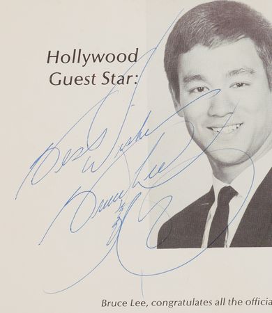 Lot #5104 Bruce Lee Signed 1969 National Karate Championship Program - Image 2