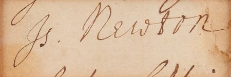 Lot #5062 Isaac Newton Signature - Image 2