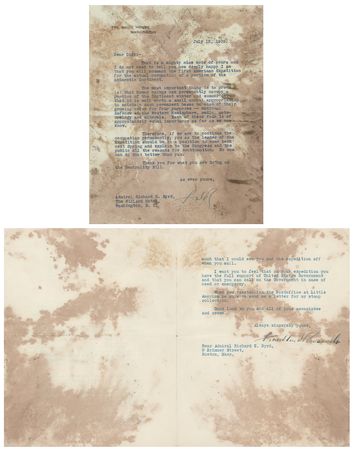 Lot #5025 Franklin D. Roosevelt and Dwight D. Eisenhower Archive of (46) Signed Letters to Admiral Richard E. Byrd - The Most Decorated 20th-Century American Polar Explorer - Image 2