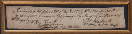 Lot #5003 Francis Marion Revolutionary War-Dated Document Signed, Procuring Beef for His Brigade During Their 1781 Campaign Against the British - Image 2