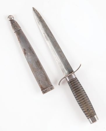 Lot #5010 Historic Federal Period American Dirk Belonging to the Pumpelly Family with Later Tammany Hall Engraving - Image 3