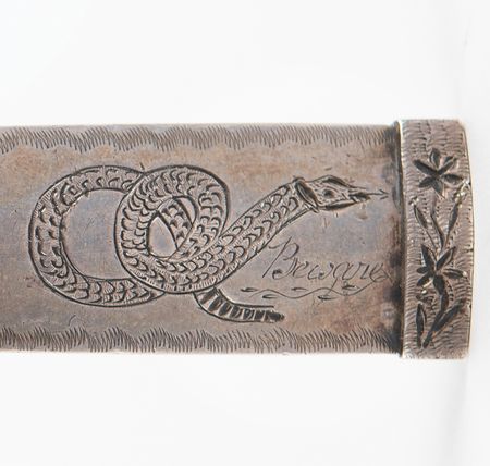 Lot #5010 Historic Federal Period American Dirk Belonging to the Pumpelly Family with Later Tammany Hall Engraving - Image 8
