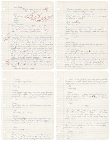 Lot #5027 John F. Kennedy, Jr. Autograph Manuscript Signed - Middle School Metafiction, 'Mommy, I Have to Write a Play' (1974-75) - Image 2