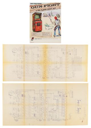 Lot #5071 Nutting Associates and Midway Early Engineering Archive of (100+) Schematics and Factory Documents for Wimbledon, Space Invaders, Sea Wolf, Gun Fight, Wizard of Wor, and More - Image 3