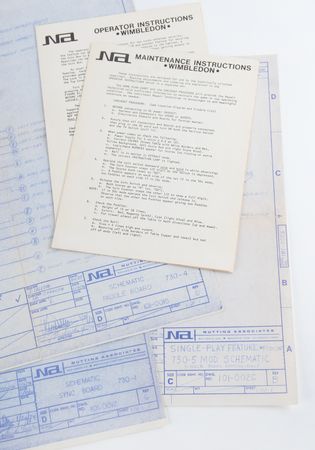 Lot #5071 Nutting Associates and Midway Early Engineering Archive of (100+) Schematics and Factory Documents for Wimbledon, Space Invaders, Sea Wolf, Gun Fight, Wizard of Wor, and More - Image 4