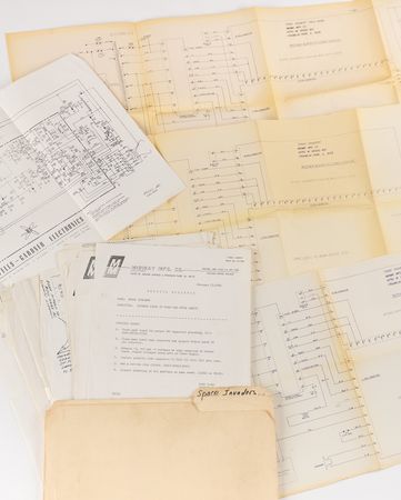 Lot #5071 Nutting Associates and Midway Early Engineering Archive of (100+) Schematics and Factory Documents for Wimbledon, Space Invaders, Sea Wolf, Gun Fight, Wizard of Wor, and More - Image 5
