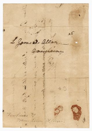 Lot #5008 Thomas Paine Autograph Letter Signed to Ira Allen, Addressed from Paris During the French Revolution - Image 3