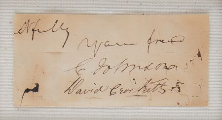 Lot #5039 David Crockett Signature - Image 2