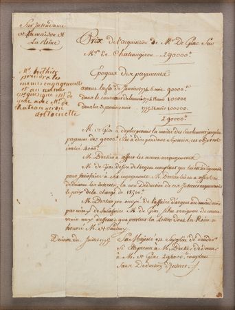 Lot #5045 Marie Antoinette Autograph Endorsement Signed as Queen of France, Approving a Financial Agreement (July 1779) - Image 2