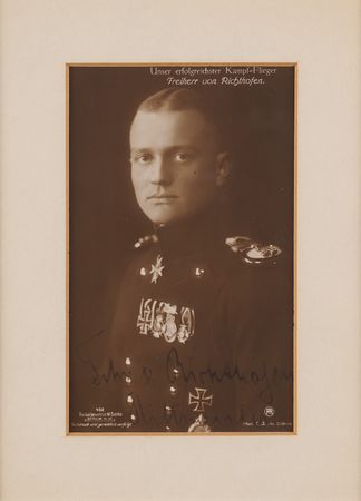 Lot #5050 Manfred von Richthofen (‘The Red Baron’) Signed Photograph - Image 2