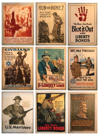 Lot #5051 World War I Poster Collection - (36) American Propaganda Posters, Highlighted by James Montgomery Flagg's Uncle Sam: 