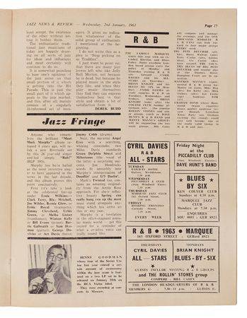 Lot #5092 Rolling Stones Collection of (11) Jazz News and Jazz News & Review Issues Documenting the Band's Earliest Months (1962–1963) - Image 12